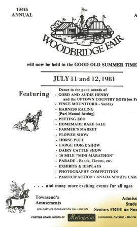 Woodbridge Fair Poster, 1981