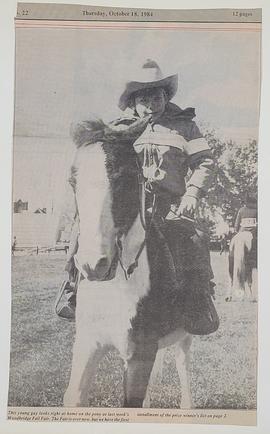 Boy on horse, 1984