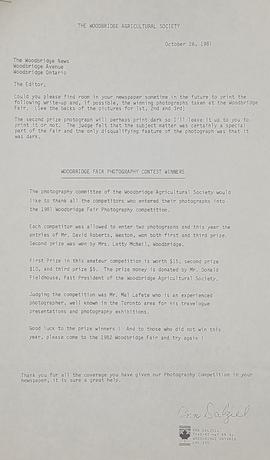 Woodbridge News Article, 1981