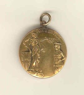 Front of Medal Given by Vaughan Council to Honour WWI Soldiers Who Died, 1918