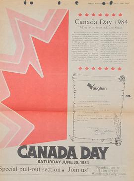 Canada Day Article, 1984