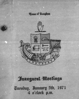 Inaugural Council Meeting Minutes, 1971